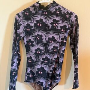 Acacia Swimwear Purple Floral One Piece